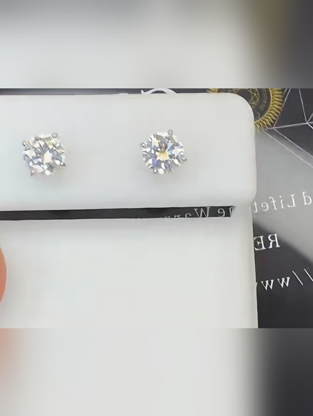Moissanite 1ctw Stud Earring Not Plated Not Filled